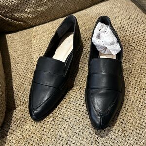 Bar III Women's Black Pointed Penny Loafers